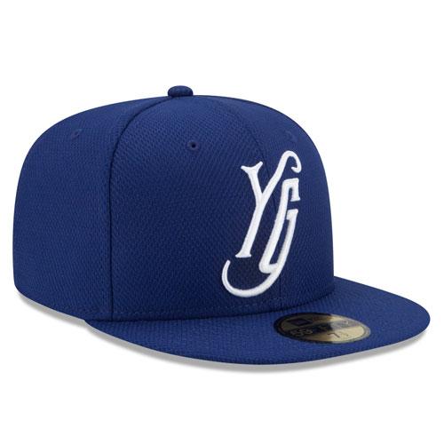 Hartford Yard Goats New Era On-Field BP YG Cap in Royal Blue - Image 3