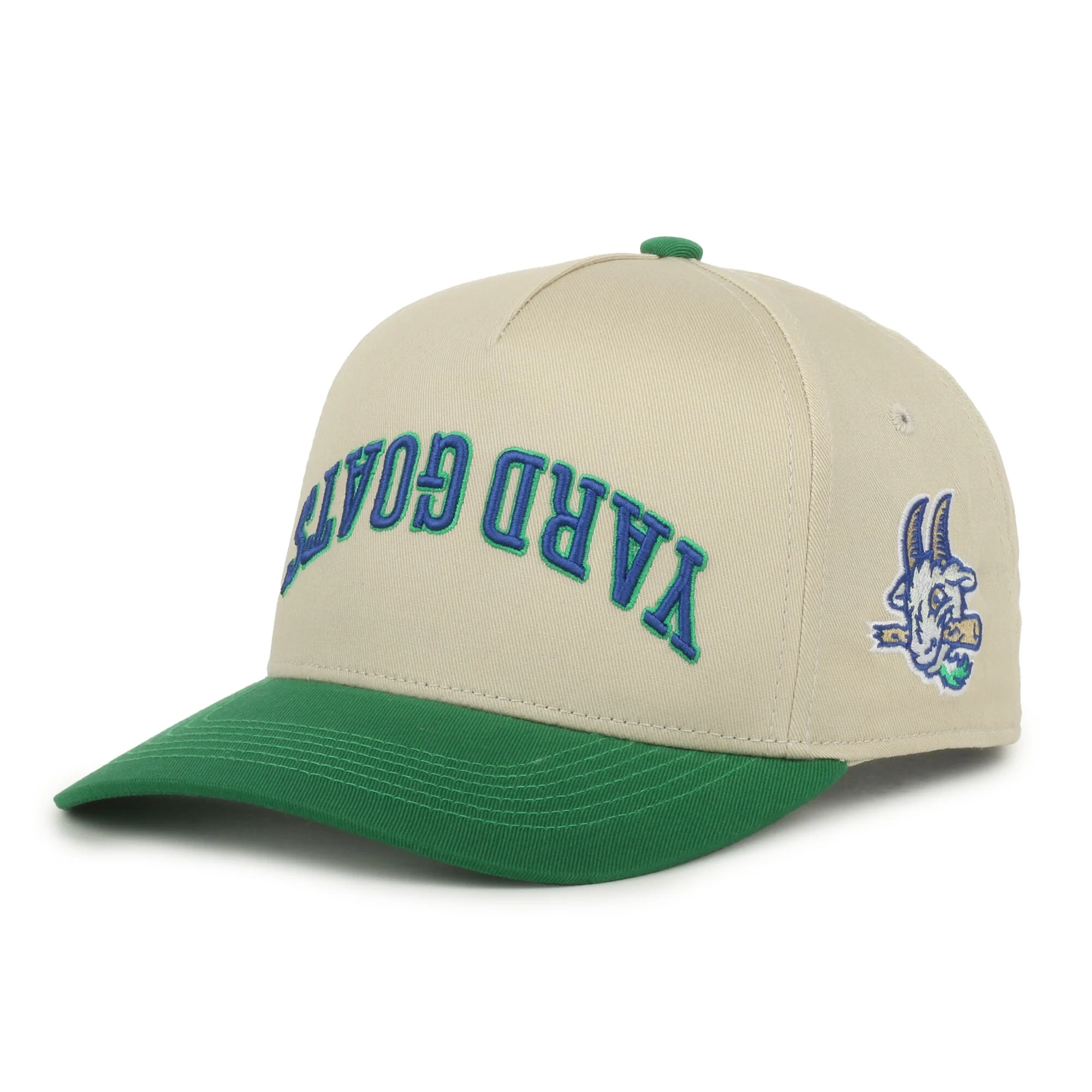 Hartford Yard Goats OC Sports Big Fly Green & Cream Snapback